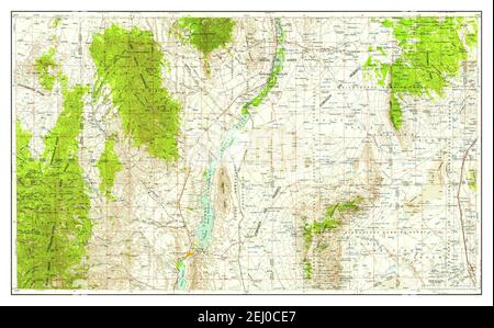 Tularosa, New Mexico, map 1958, 1:250000, United States of America by Timeless Maps, data U.S. Geological Survey Stock Photo