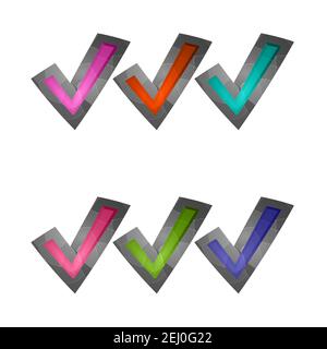 Gaming elements isolated on white background. Design for computer game. Symbols YES and icons. Collection buttons play for games and app. Different Stock Vector