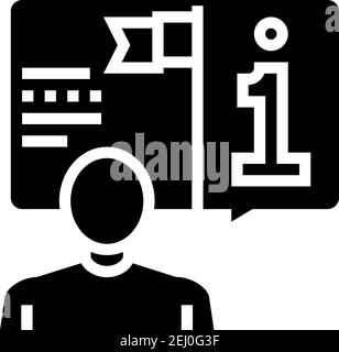 technical expert glyph icon vector illustration Stock Vector Image ...