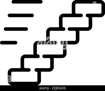 Ladder icon. Outline ladder vector icon for web design isolated on white background Stock Vector