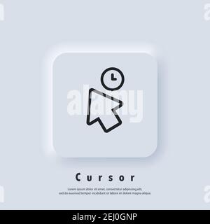 Pointer icon logo. Cursor sign. Click icon. Computer mouse, cursors ...