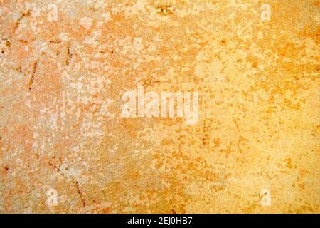 Yellow floor decorative slab patter background. Texture and design elements Stock Photo