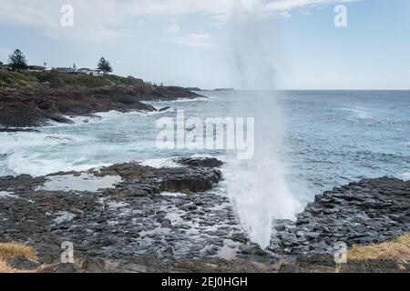 Little blowhole, Kiama, New South Wales, Australia. Stock Photo