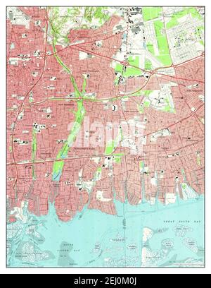 Amityville, New York, map 1969, 1:24000, United States of America by Timeless Maps, data U.S. Geological Survey Stock Photo