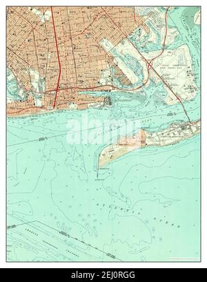 Coney Island, New York, map 1955, 1:24000, United States of America by Timeless Maps, data U.S. Geological Survey Stock Photo
