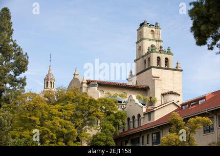 Daytime view of the historic skyline of downtown Riverside, California, USA. Stock Photo