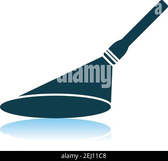 Flashlight Icon. Shadow Reflection Design. Vector Illustration. Stock Vector