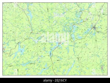 Tupper Lake, New York, map 1985, 1:100000, United States of America by Timeless Maps, data U.S. Geological Survey Stock Photo