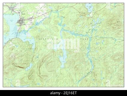 Tupper Lake, New York, map 1979, 1:25000, United States of America by Timeless Maps, data U.S. Geological Survey Stock Photo