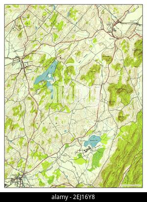 Warwick, New York, map 1943, 1:24000, United States of America by Timeless Maps, data U.S. Geological Survey Stock Photo