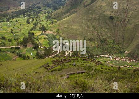 Inca ruins in Sacred Valley, Peru Stock Photo