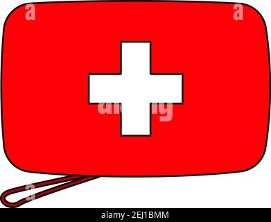 Alpinist First Aid Kit Icon. Editable Outline With Color Fill Design. Vector Illustration. Stock Vector