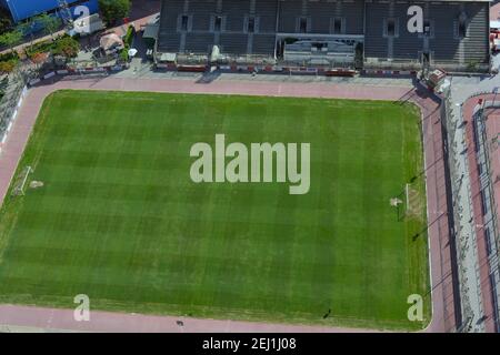 Al Ahly sporting club top view, Al Ahly SC is an Egyptian professional sports club based in Cairo, and is considered by many as most successful team Stock Photo