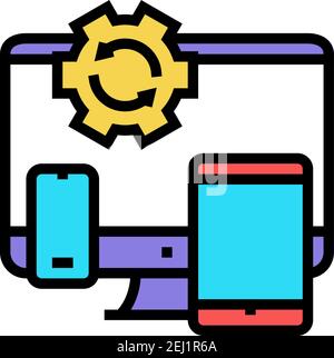 technics optimize color icon vector illustration Stock Vector Image ...