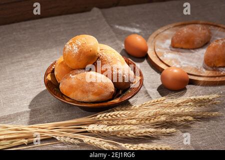 homemade pastries on a bag Stock Photo