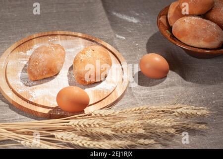 pies on the cutting board Stock Photo