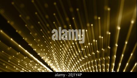 Connection dots and threads background. Luxury business concept. 3d rendering. Stock Photo