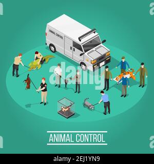 Animal control service abstract concept vector illustration Stock ...