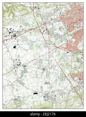 Allentown West, Pennsylvania, map 1964, 1:24000, United States of America by Timeless Maps, data U.S. Geological Survey Stock Photo