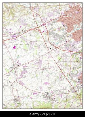 Allentown West, Pennsylvania, map 1964, 1:24000, United States of America by Timeless Maps, data U.S. Geological Survey Stock Photo