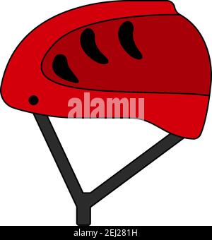 Climbing Helmet Icon. Editable Outline With Color Fill Design. Vector Illustration. Stock Vector