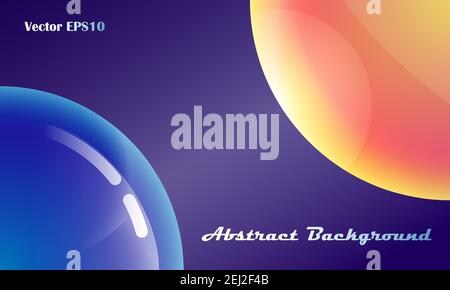 Image of the cosmos. Planet earth and sun. Abstract futuristic background. Vector EPS10. Stock Vector
