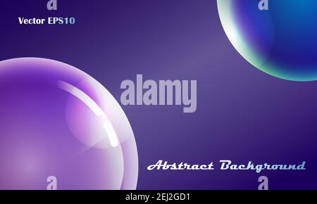 Image of the cosmos. Planet earth and the other. Abstract futuristic background. Vector EPS10. Stock Vector