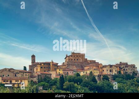 Beautiful view of the picturesque Tuscan village of Lari, Pisa, Italy Stock Photo