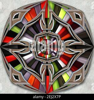3D rendering elegant combo creative graphics artwork with abstract ...