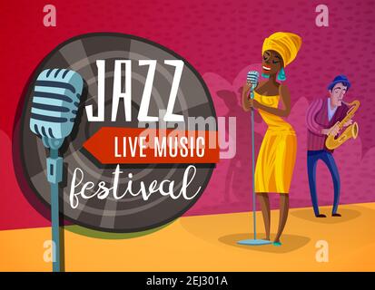 African Jazz singer - vector illustration Stock Vector Image & Art - Alamy