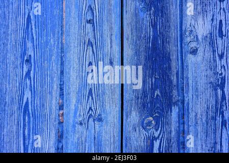 blue painted wooden door wall detail Stock Photo