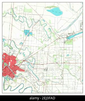 East Brownsville, Texas, map 1955, 1:24000, United States of America by Timeless Maps, data U.S. Geological Survey Stock Photo
