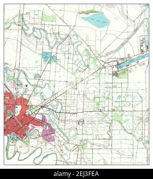 East Brownsville, Texas, map 1955, 1:24000, United States of America by Timeless Maps, data U.S. Geological Survey Stock Photo