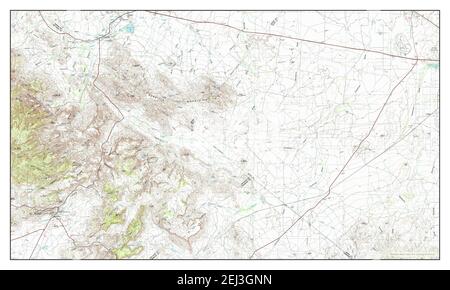 Fort Davis, Texas, map 1985, 1:100000, United States of America by Timeless Maps, data U.S. Geological Survey Stock Photo