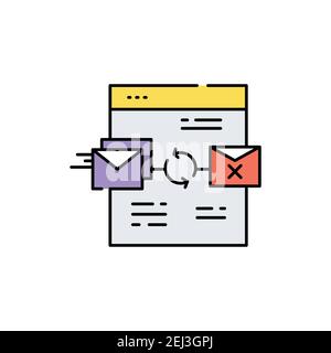 Ddos olor line icon. Pictogram for web page, mobile app, promo. UI UX GUI design element. Editable stroke. Stock Vector