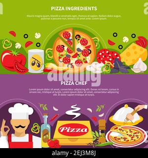 Pizza delivery compositions flat set of courier male characters holding ...