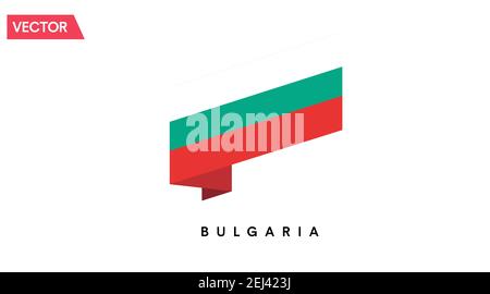 Bulgaria Flag Icon. Vector isolated illustration of the flag of Bulgaria Stock Vector