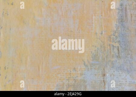 The texture of wet paper on a concrete wall. Stock Photo