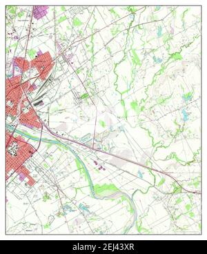 Waco East, Texas, map 1957, 1:24000, United States of America by Timeless Maps, data U.S. Geological Survey Stock Photo