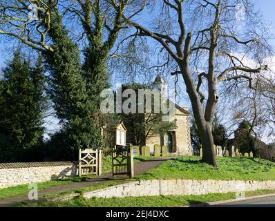 St Peter & St Pauls church, Church Lane. Cherry Willingham February 2021 Stock Photo