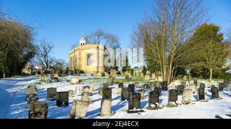 St Peter and St Pauls church Cherry Wilingham in winter Stock Photo