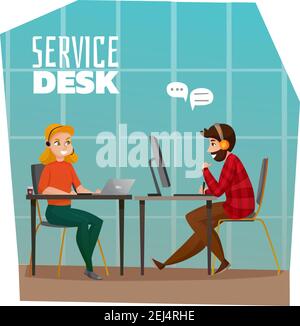 Maintenance and technical support service for customers vector ...