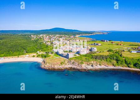 Aerial view of Sinemorets village in Bulgaria Stock Photo