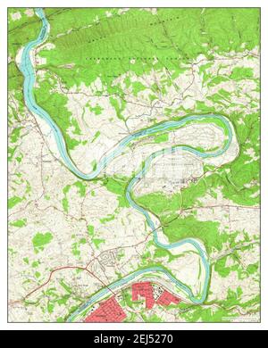 Radford North, Virginia, map 1965, 1:24000, United States of America by Timeless Maps, data U.S. Geological Survey Stock Photo