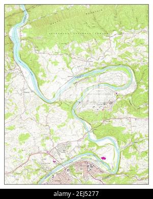 Radford North, Virginia, map 1965, 1:24000, United States of America by Timeless Maps, data U.S. Geological Survey Stock Photo