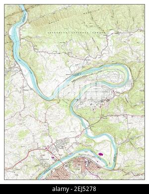 Radford North, Virginia, map 1965, 1:24000, United States of America by Timeless Maps, data U.S. Geological Survey Stock Photo