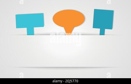 Ribbon Text Box Set 7 Stock Vector