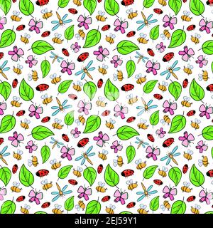 spring and summer vector pattern Stock Vector