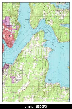 Bremerton East, Washington, map 1953, 1:24000, United States of America by Timeless Maps, data U.S. Geological Survey Stock Photo