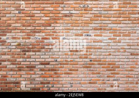 Beautiful brick walls that are not plastered background and texture. Background of old vintage brick walls. Stock Photo